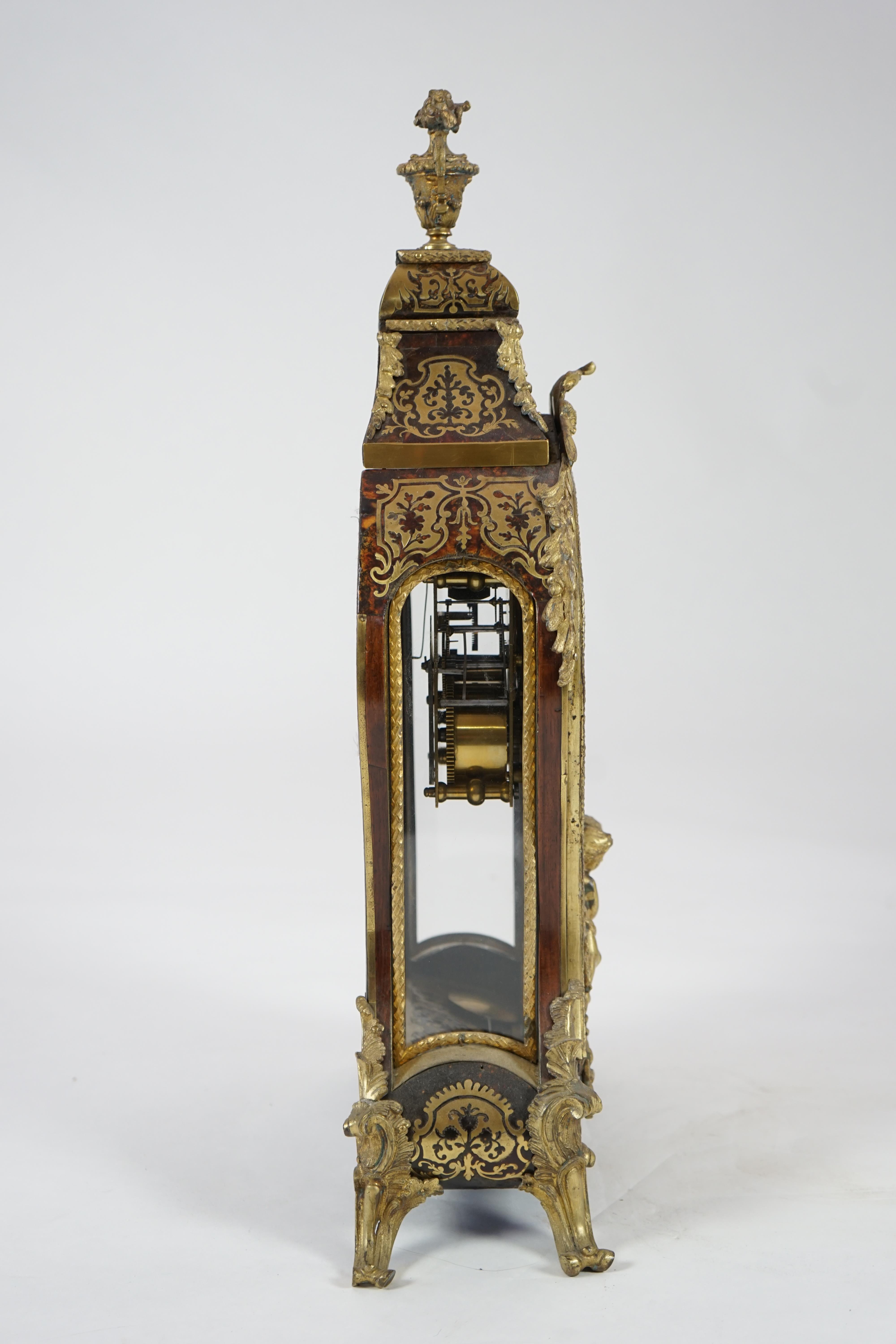 A Louis XV boulle work bracket clock